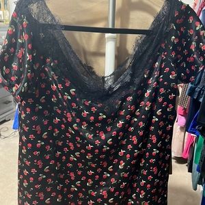 Súper cute rose pattern dress